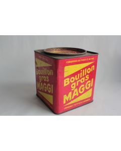 Boîte tôle lithographiée bouillon Maggi en cubes