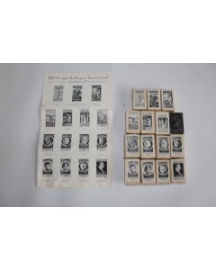 Timbres série 15 clichés Istanbul metal die stamp cliche 1935