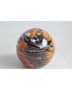 Presse papier sulfure verre d'art Cèpe Michèle LUZORO Biot