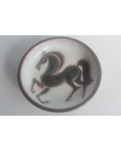 MENELIKA Plat céramique Cheval Suisse