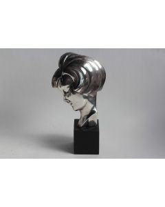 Guido CACCIAPUOTI Sculpture Profil de Femme Art déco