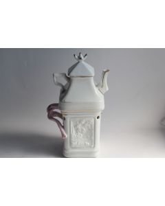 Tisanière porcelaine lithophanie XIXe siècle