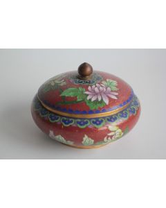 Boite bonbonnière émaux cloisonnés Chine