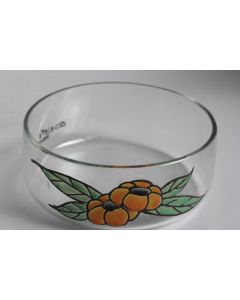 André DELATTE NANCY Coupe verre émaillé