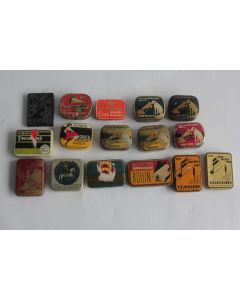 16 Anciennes boîtes publicitaire aiguilles Tourne disque et Gramophone