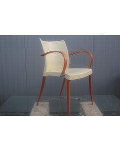 Fauteuil design bois et plastique paco capdell année 80