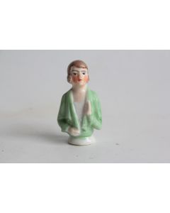 Demi figurine porcelaine Femme Art Déco