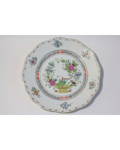 HEREND Assiette à dessert 20,5 cm porcelaine Panier indien
