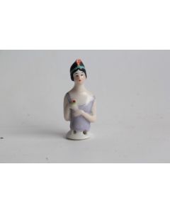 Demi figurine porcelaine Femme Art Déco