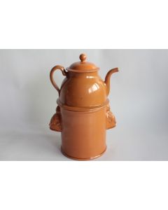 Tisanière faïence marron Provençale
