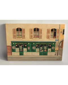 Tableau peinture Annecy Le petit zinc Rue Pont-Morand Graziadei