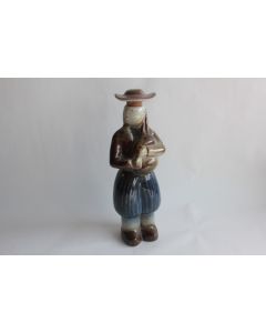 Jean AUSTRUY Bouteille Anthropomorphe grès
