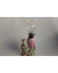 Ancienne Lampe à huile porcelaine biscuit