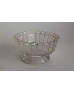 BACCARAT Bonbonnière en cristal Côtes alternées