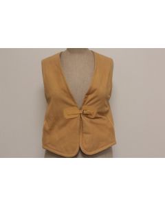 HERMES Gilet sans manches peau d'agneau