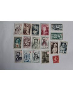 Timbres France croix rouge 1950-1960 neufs