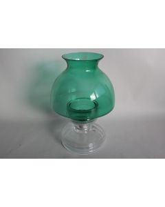 Bougeoir verre design Riihimaen LASI Appolo Vert Finlande Nanny Still