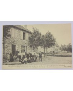 CPA Haute-Loire Chambon-sur-Lignon carrefour Cabine Téléphonique Tavas
