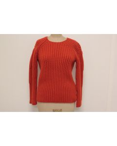 HERMES Pull mailles orange cachemire T36