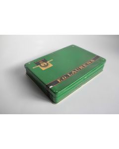 Boite a cigarettes tôle lithographiée ED. LAURENS Vert Khédive Suisse