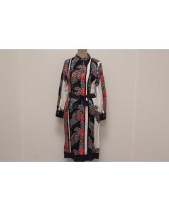 HERMES Robe soie Dragons T36