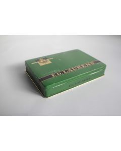 Boite a cigarettes tôle lithographiée ED. LAURENS Vert Khédive Suisse