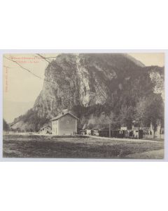 CPA Haute-Savoie Tramway d'Annecy à Thônes La Gare