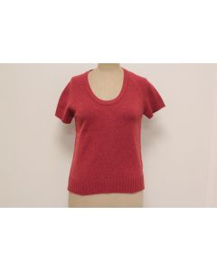 HERMES Pull manches courtes cachemire T36