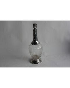 Carafe à liqueur cristal et argent France