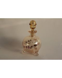 Flacon verre émaillé Fraises 1900