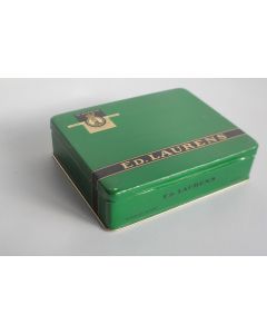 Boite a cigarettes tôle lithographiée ED. LAURENS Vert Khédive Suisse