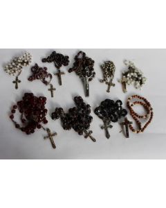 Collection de 10 chapelets anciens 