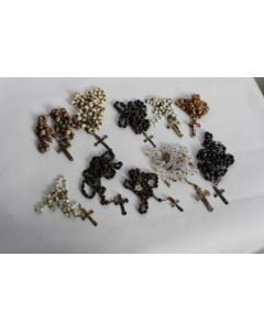 Collection de 10 chapelets anciens 