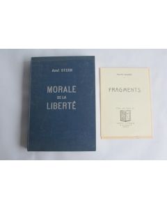 Morale de la liberté Axel Stern et lettre dédicacé de Paulette Guillermin 1944
