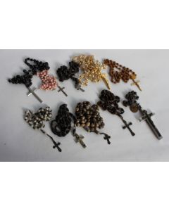 Collection de 10 chapelets anciens
