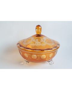 Bonbonnière verre de Bohème Egermann