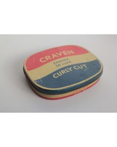 Boite à cigarettes tôle lithographiée Craven Curly cut empire de luxe