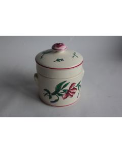 SARREGUEMINES Pot couvert faïence Riquewihr