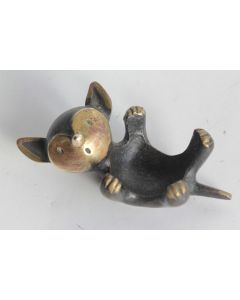 Walter BOSSE Bronze Viennois Bougeoir Chat Herta Baller