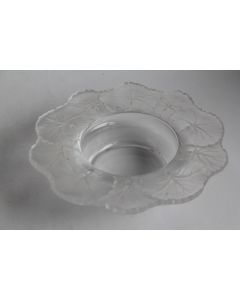 LALIQUE Coupe cristal Honfleur Nénuphar