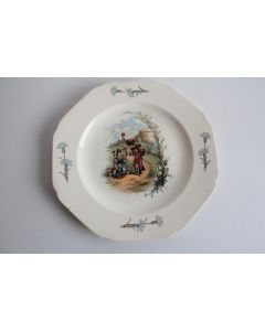 Assiette terre de fer Choisy le Roi