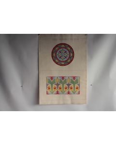 Dessin original Étude Effets du blanc et du noir 1902