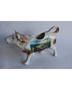 Pot a crème porcelaine souvenir  Saint Ursane  vache