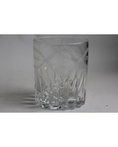 Gobelet cristal gravé L XIXe siècle