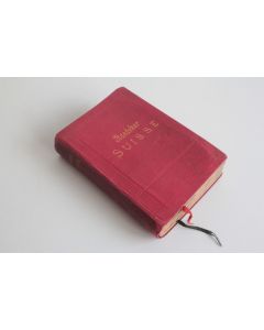 Livre La Suisse et les parties limitrophes Savoie Italie Baedeker 1905