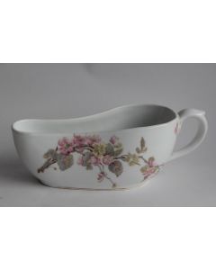 Bourdaloue porcelaine Fleurs de cerisiers XIXe siècle