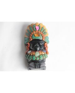 Sculpture obsidienne et pierres Maya Mexique Aztèque