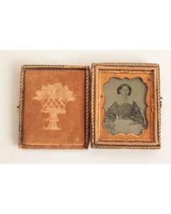 Photographie Ambrotype XIXe siècle portrait Femme