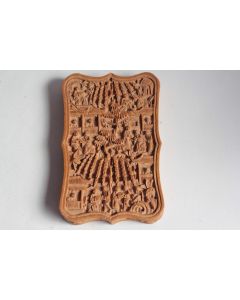 Porte cartes bois sculpté Chine XIXe siècle