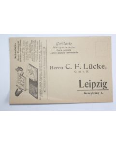 CPA Suisse Herrn C.F Lücke Leipzig